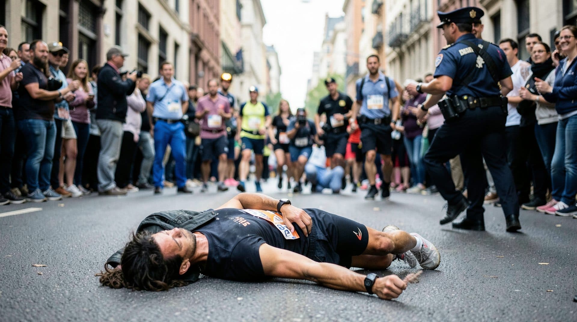 Marathonläufer beißt Polizistin nach Kollaps in Wien