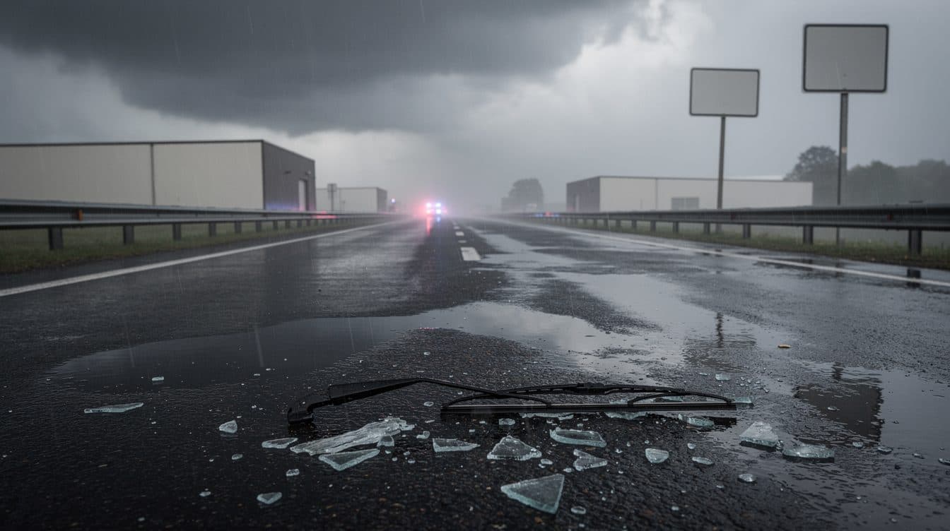 Zwei Tote bei Unfall auf regennasser Fahrbahn in Bruchsal – Unwetter sorgen für zahlreiche Einsätze