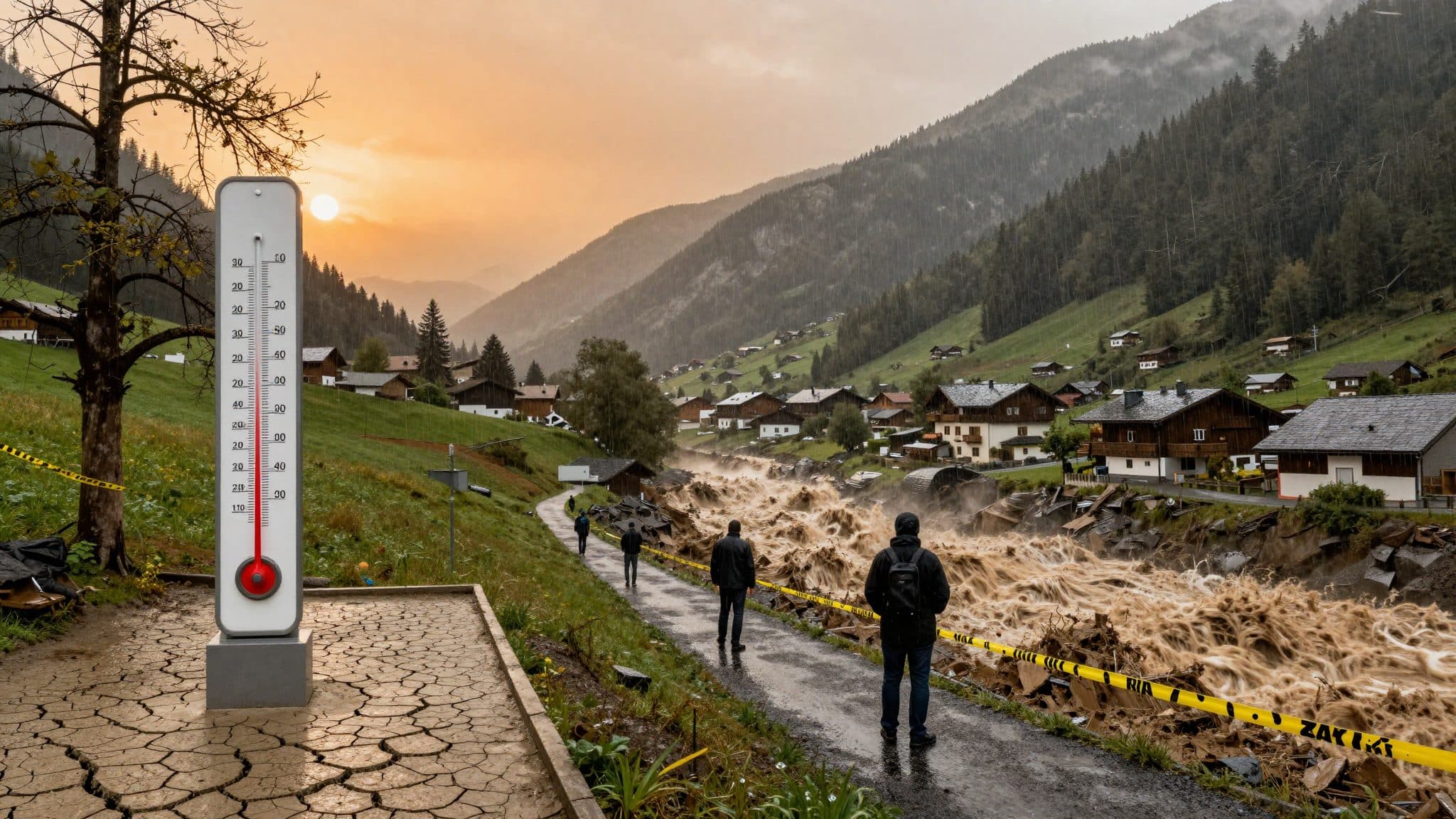 Hitze, Muren und Gewitter: Österreich erlebt extremes Wetter mit Rekordtemperaturen