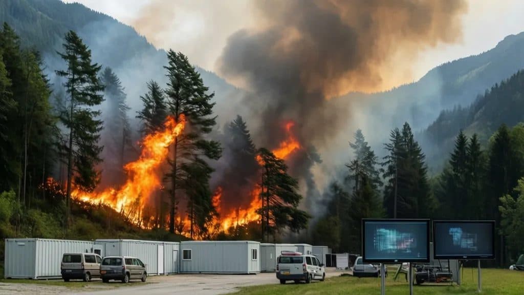Starker Wind treibt Waldbrand bei Graz auf 50 Hektar aus