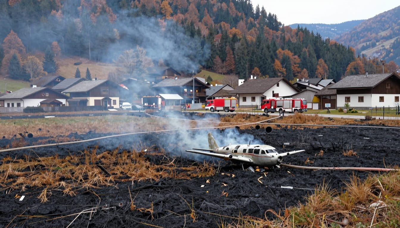 Modellflugzeug löst Wiesenbrand bei Pregarten aus