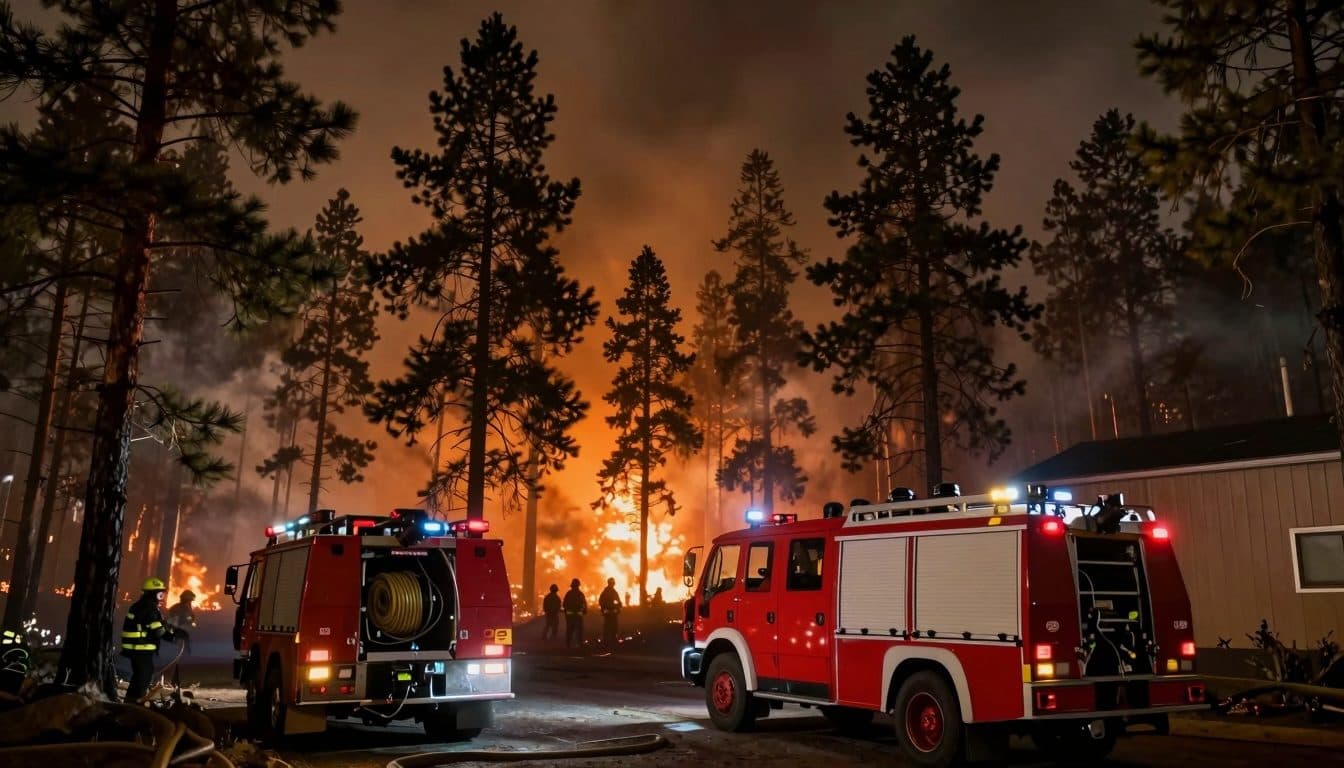 Mödlinger Feuerwehr unterstützt KHD-Einsatz beim Waldbrand im Föhrenwald