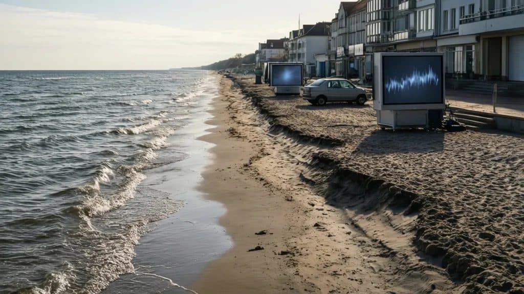 Rettungsversuche für gestrandeten Buckelwal Timmy an der Ostseeküste