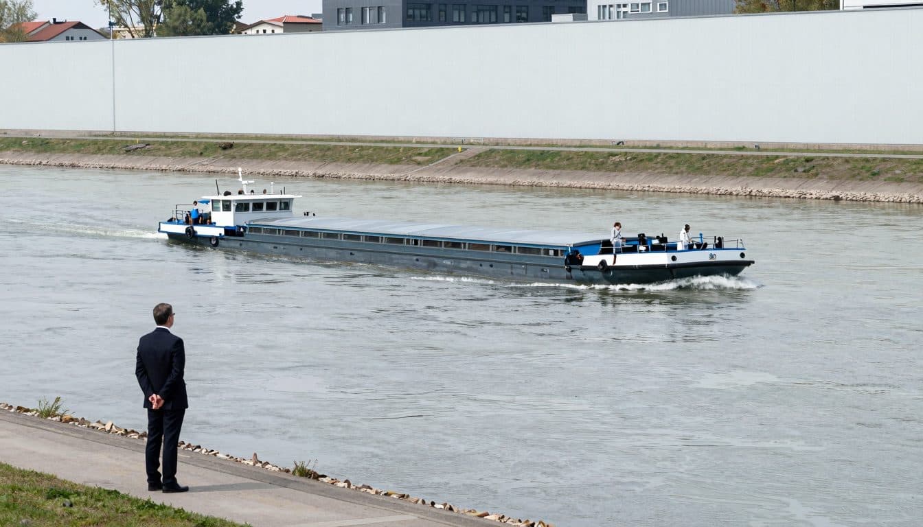 Niedrigwasser auf Wasserstraßen bremst Erholung der deutschen Wirtschaft