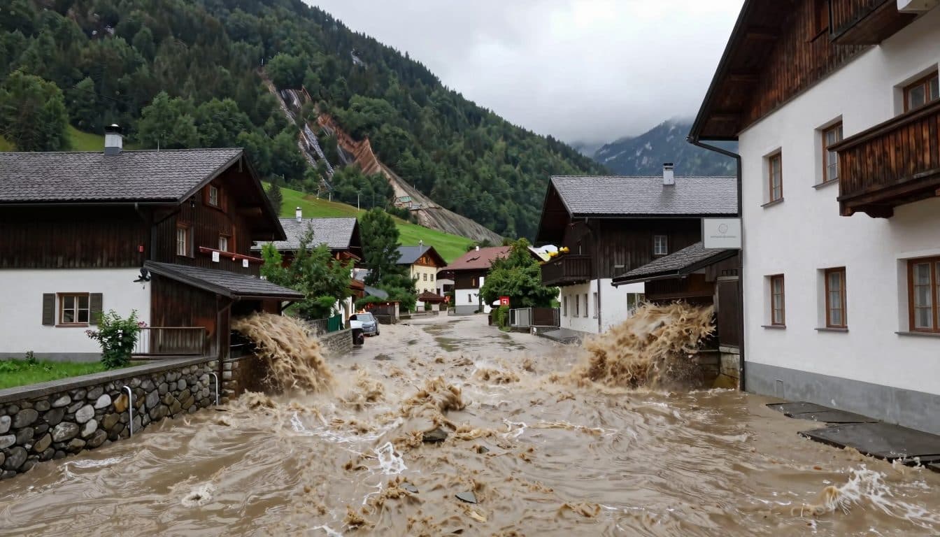 Heftige Unwetter im Pinzgau: 79 Feuerwehreinsätze nach Überflutungen und Murenabgängen