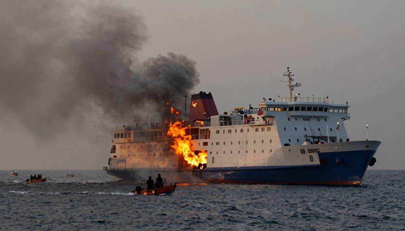 Fähre mit mehr als 270 Menschen gerät zwischen Java und Sulawesi in Brand – mehrere Tote und Dutzende Vermisste