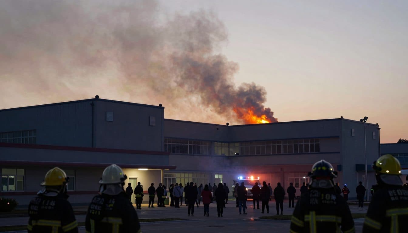 Dachstuhlbrand in Krankenhaus in Ludwigslust: Mindestens 34 Verletzte bei Großeinsatz der Feuerwehr