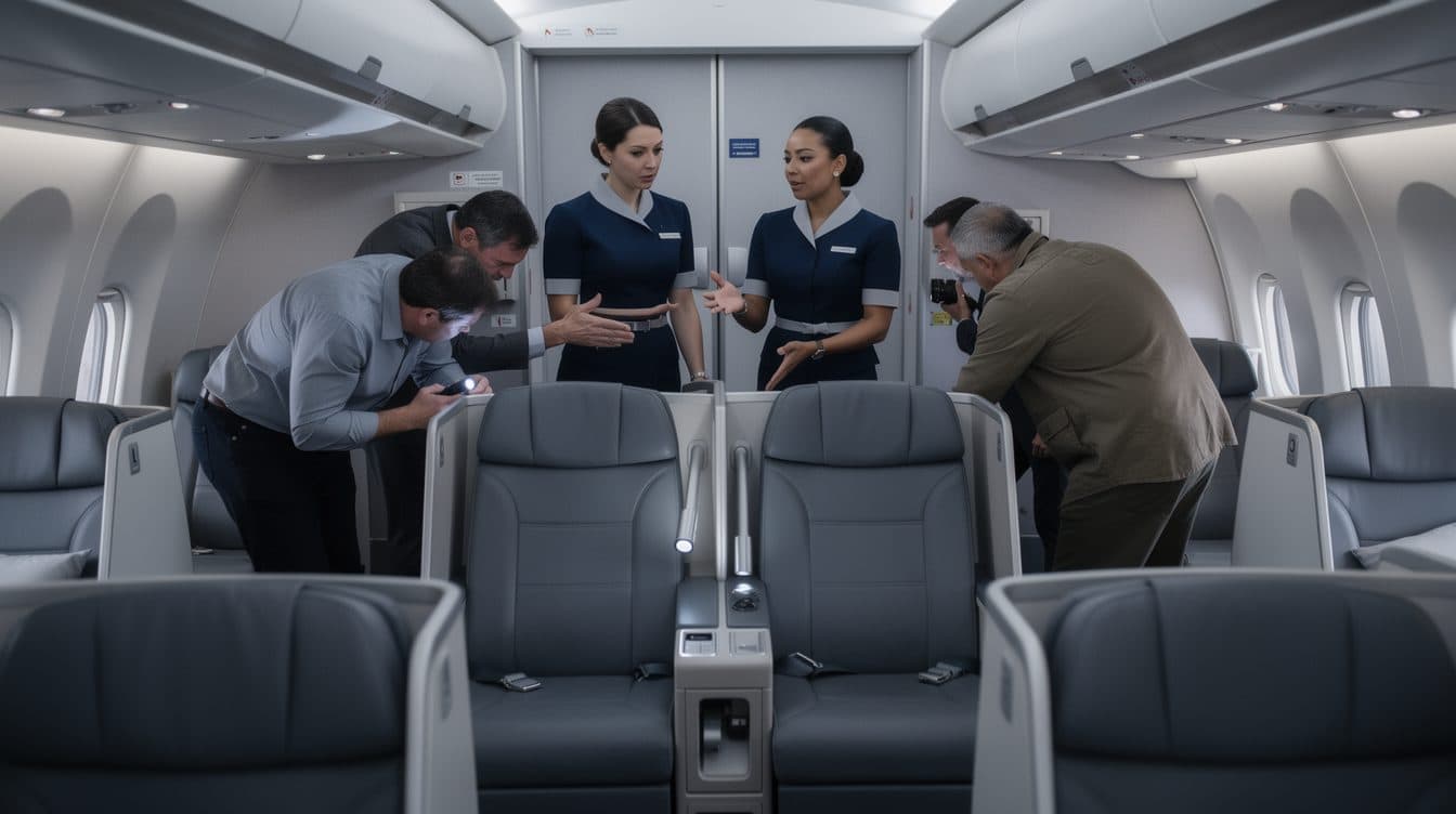 Paar wegen Exhibitionismus in Flugzeug-Business-Class festgenommen
