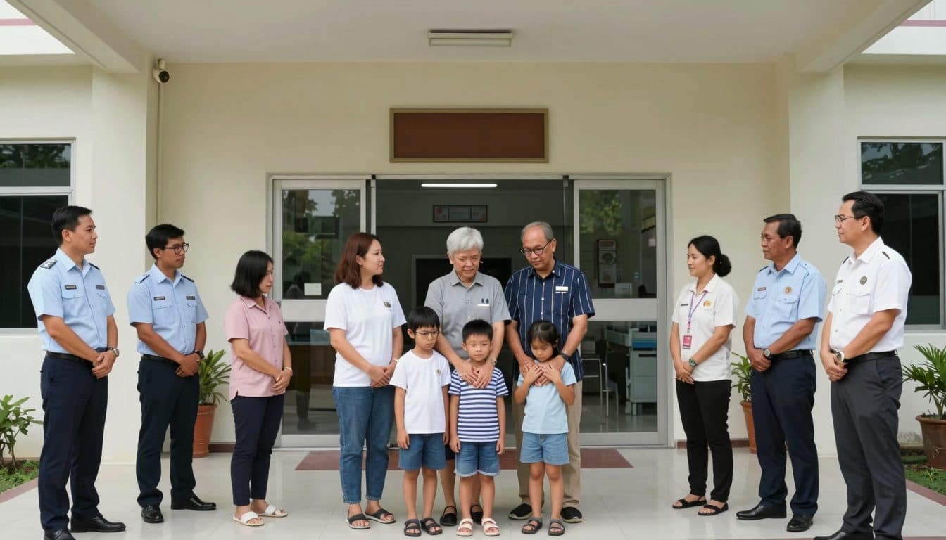 Familien holen Leichen ab, nachdem Schusswaffenangriff auf Schule in der Nähe von Bangkok mindestens sieben Tote gefordert hat
