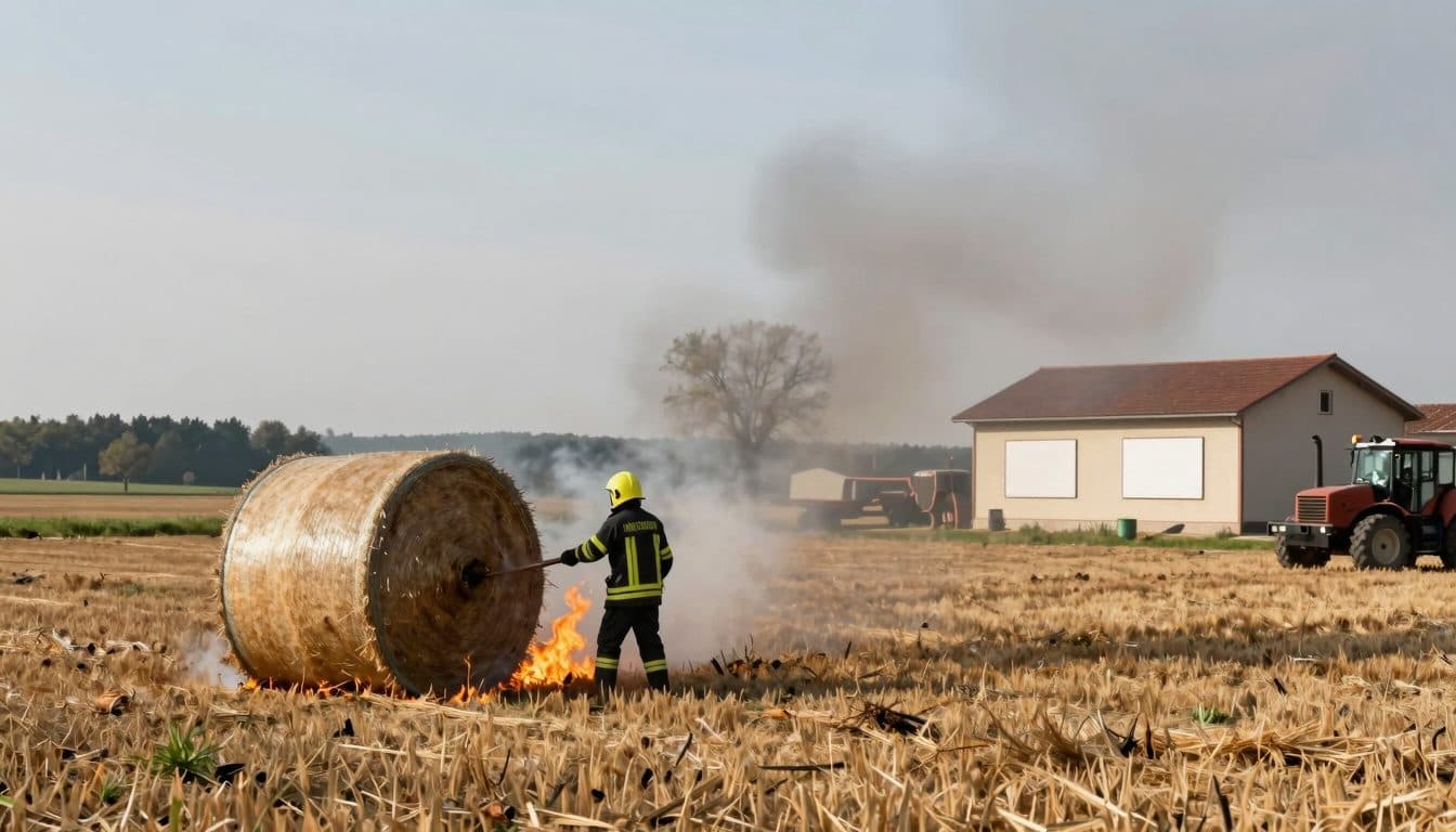 Serie von Maschinen- und Flurbränden im Waldviertel: 18 Feuerwehren verhindern Schlimmeres