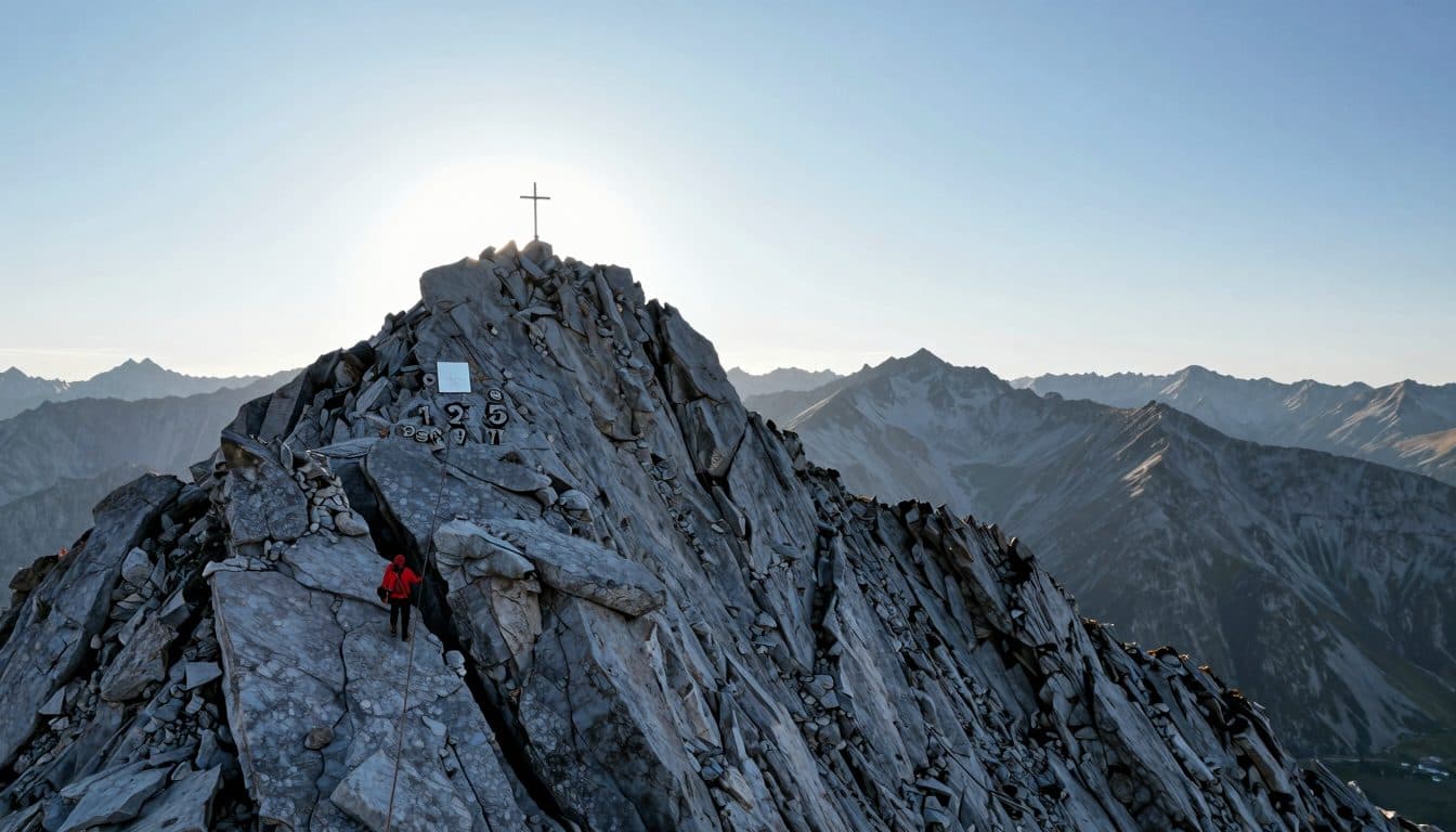 Bergretter befreien verirrtes Schaf aus Felsspalte auf der Taghaube