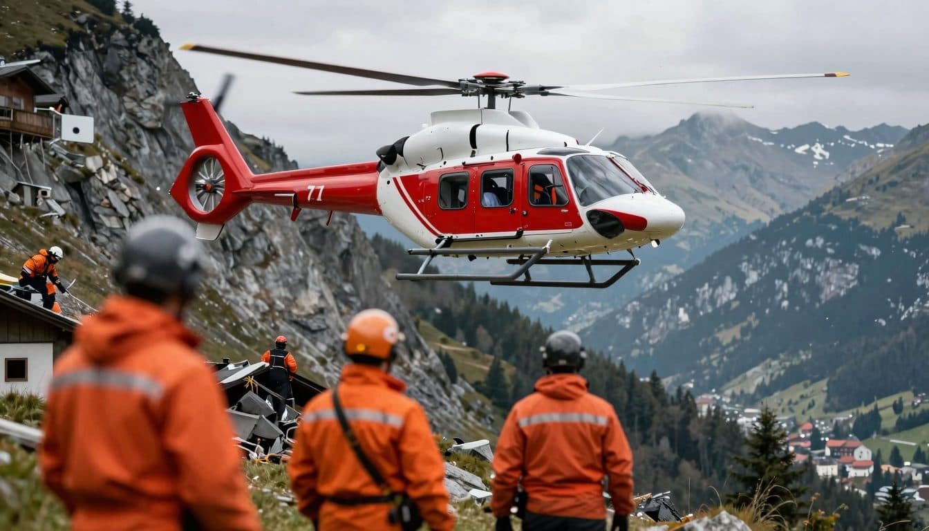 Vierjährige stürzt in Niederösterreich zehn Meter steilen Abhang hinab und wird mit Hubschrauber ins Spital gebracht