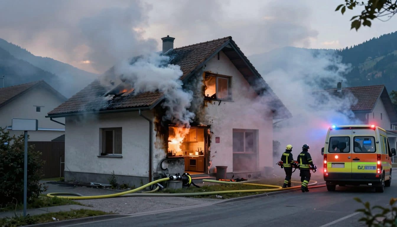 Rufhilfeknopf rettet 84-Jährige aus verrauchtem Haus in Neuhofen an der Krems