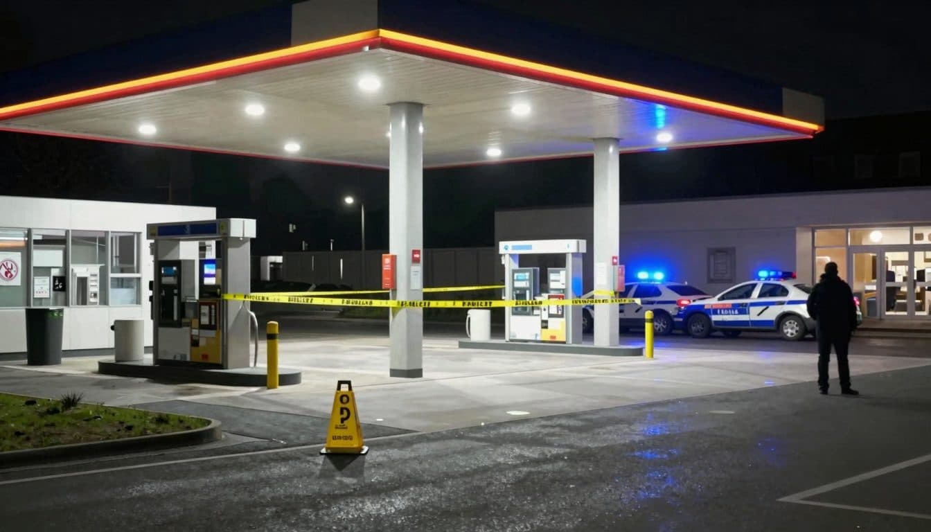 Bewaffneter Überfall auf Tankstelle in Wien-Liesing – Täter flüchtig