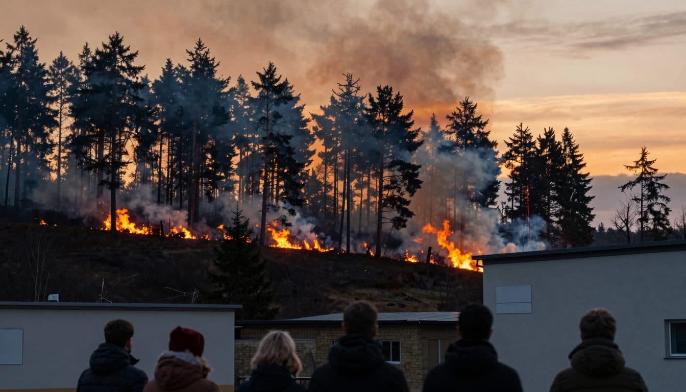 Waldbrand in Hürtgenwald: Feuer in der Eifel breitet sich aus, Bundeswehr unterstützt Löscharbeiten