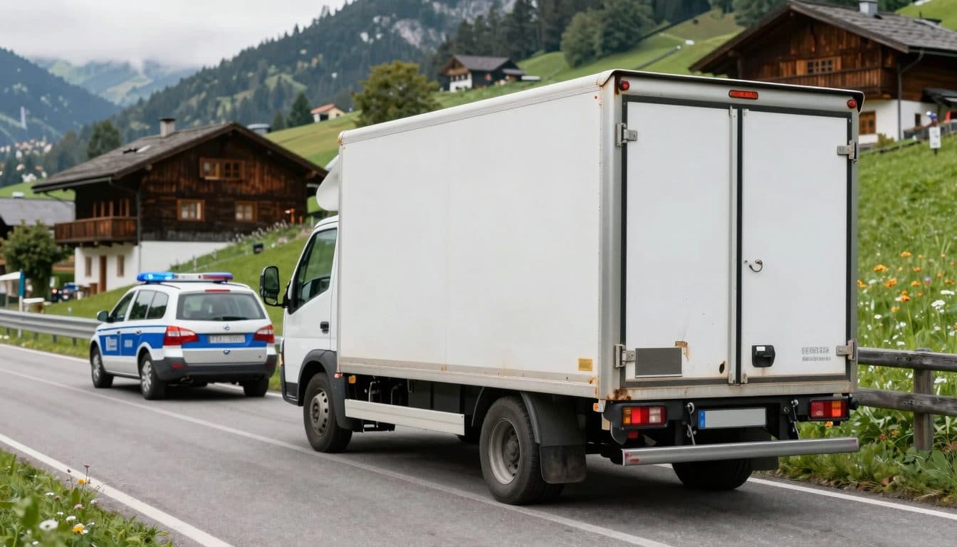 Alkolenker rammt in Reith bei Kitzbühel Lastwagen und flüchtet vor Polizei