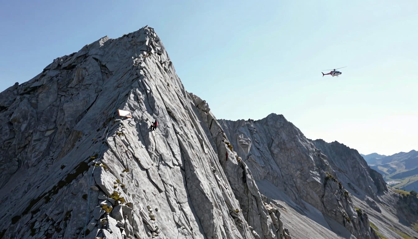 Kletterin stürzt an der Urbeleskarspitze ins Seil und wird mit Hubschrauber geborgen