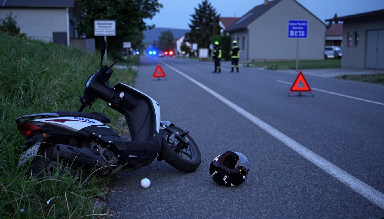 Insekt im Helmvisier löst Mopedunfall in Telfs aus: 17-Jährige verletzt