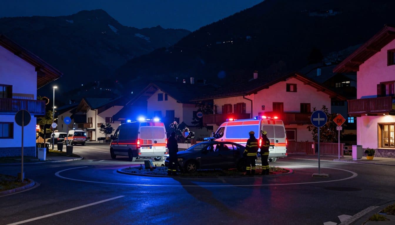 Alkounfall in Söll: Falsch in Kreisverkehr eingefahren