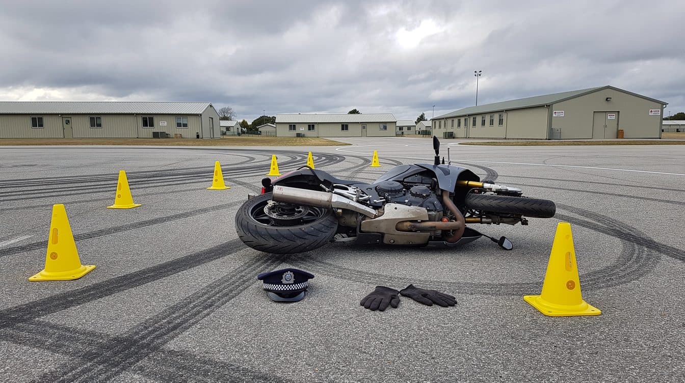Polizist stirbt bei Motorrad-Fahrtechniktraining in Kaserne Hörsching