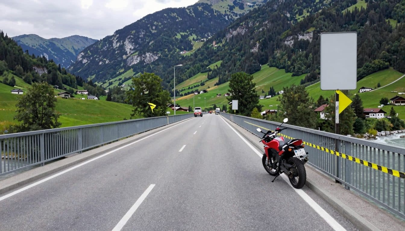 Motorradfahrer stirbt bei Kollision mit E-Bike auf der L200 in Andelsbuch