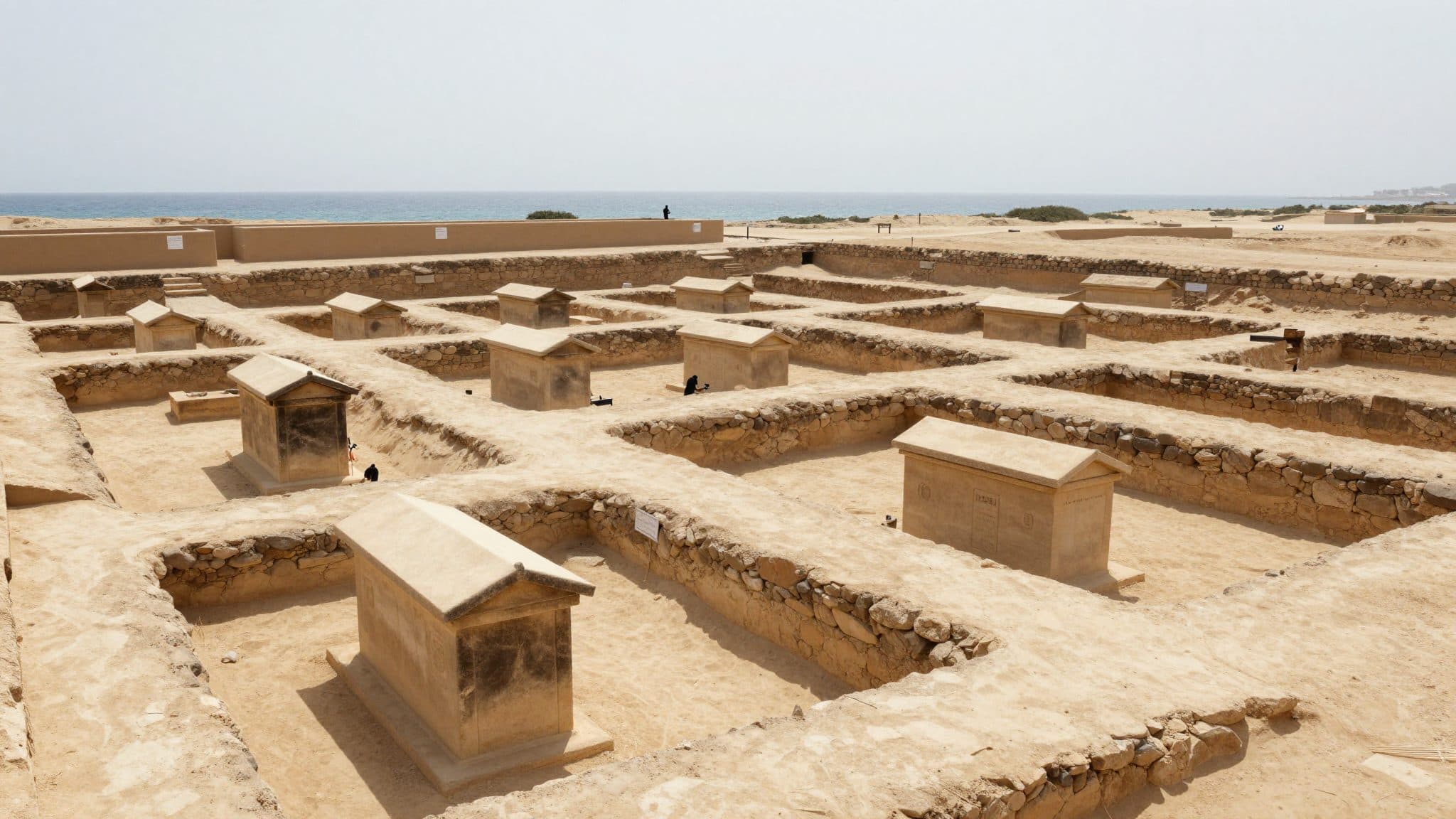 Archäologen entdecken in Ägypten fast 2000 Jahre alte Gräber mit ungeöffnetem Granit-Sarkophag