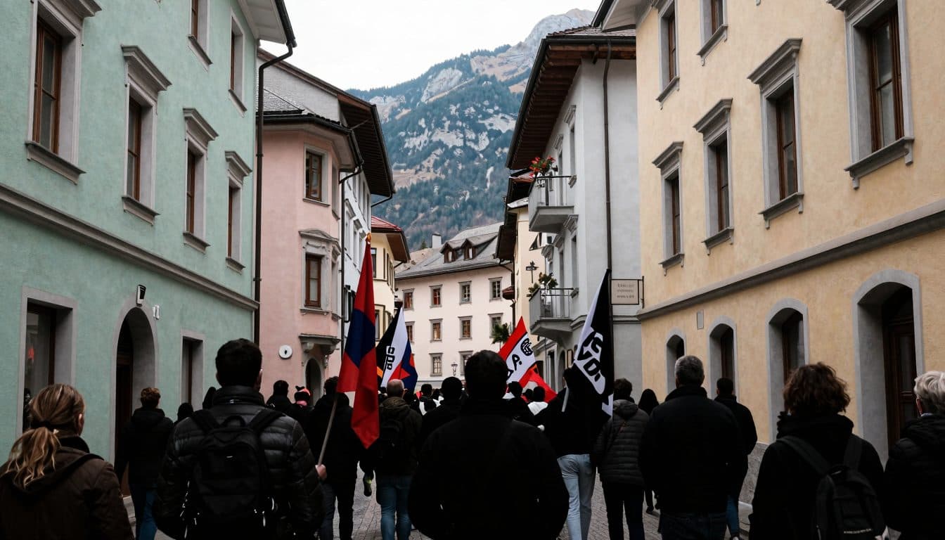 Lautstarker Fanmarsch in Innsbruck: 2.000 Chemie-Leipzig-Anhänger vor Testspiel gegen Wacker