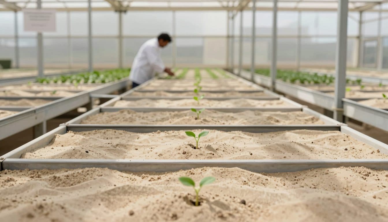 Schweizer und emiratische Forschende testen Bakterien und Pilze als Dünger für Wüstensand