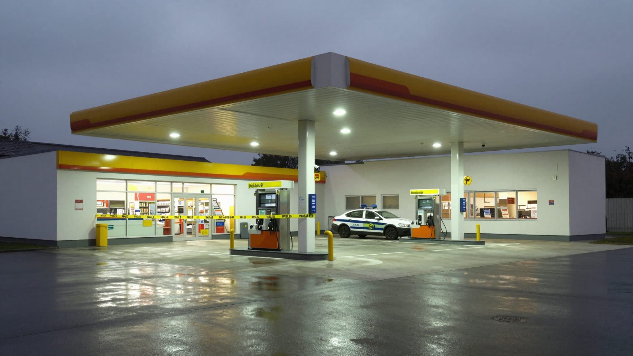 Maskierter Mann überfällt Tankstelle in Wels und bedroht Angestellten mit Pistole