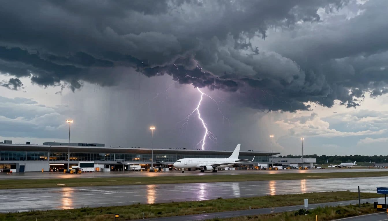 Gewitter über Wien: Flughafen verhängt rund eine Stunde Shutdown