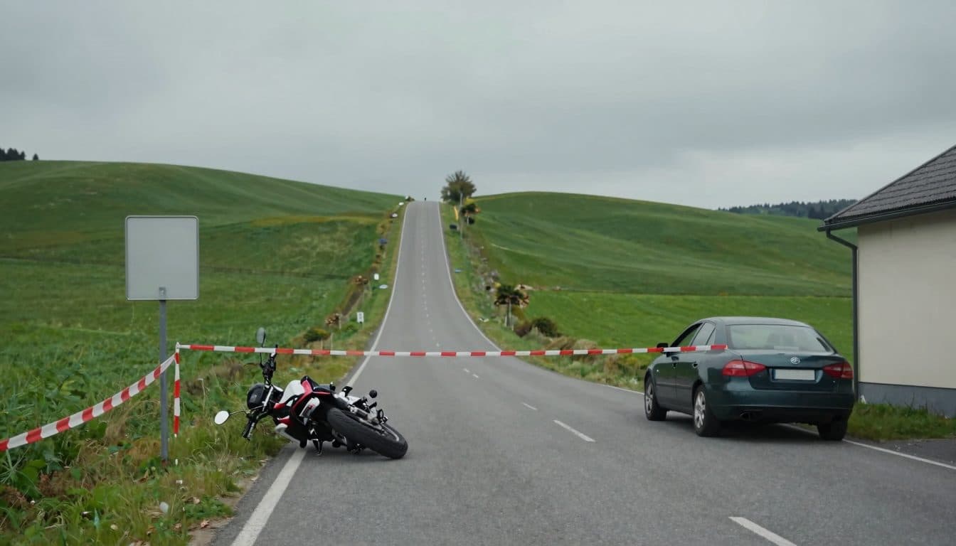 Tödlicher Verkehrsunfall im Bezirk Weiz: Motorradlenker stirbt nach Kollision mit abbiegendem Pkw