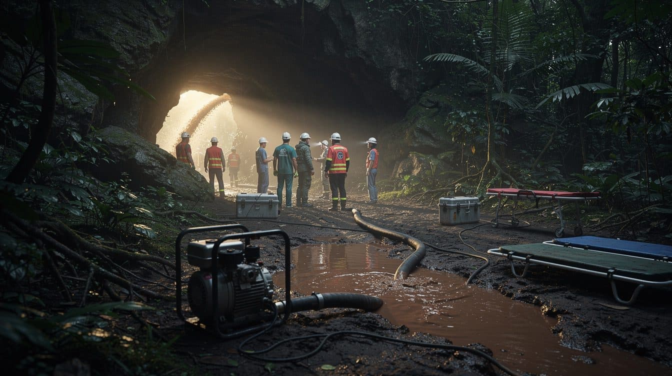 Laos: Fünf vermisste Goldsucher lebend aus überfluteter Höhle geborgen