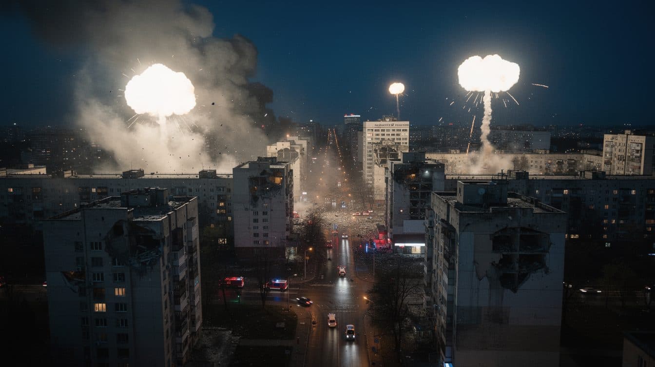 Russland startet massiven Luftangriff auf die Ukraine mit 800 Drohnen