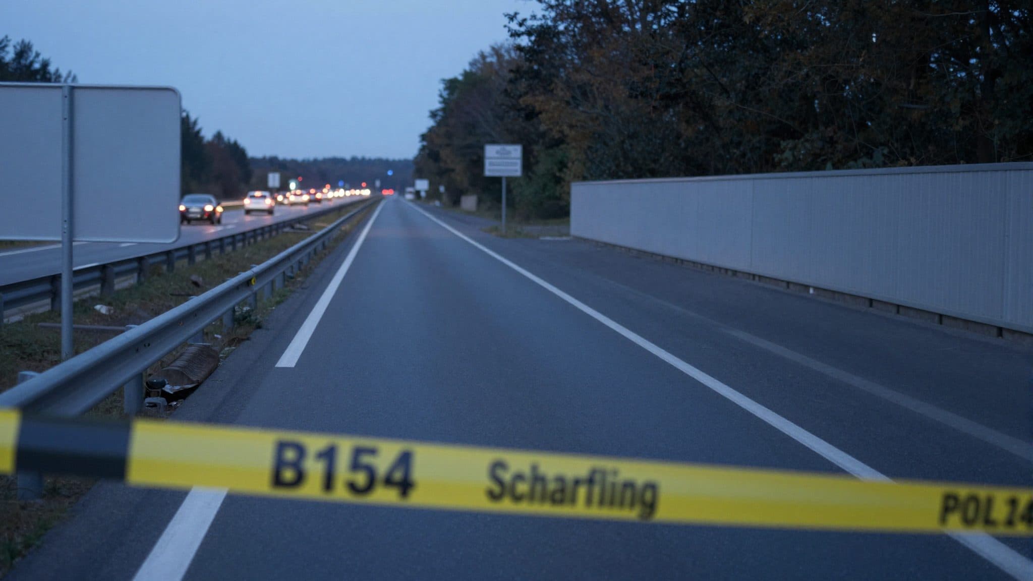 Tödlicher Motorradunfall Scharfling B154: Polizei sucht Kombi