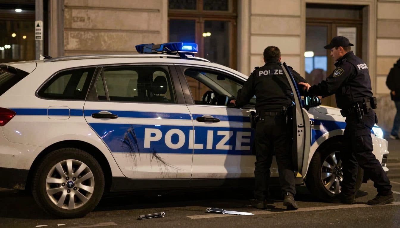 53-Jähriger zerkratzt Polizeiauto mit Messer und verletzt Beamten