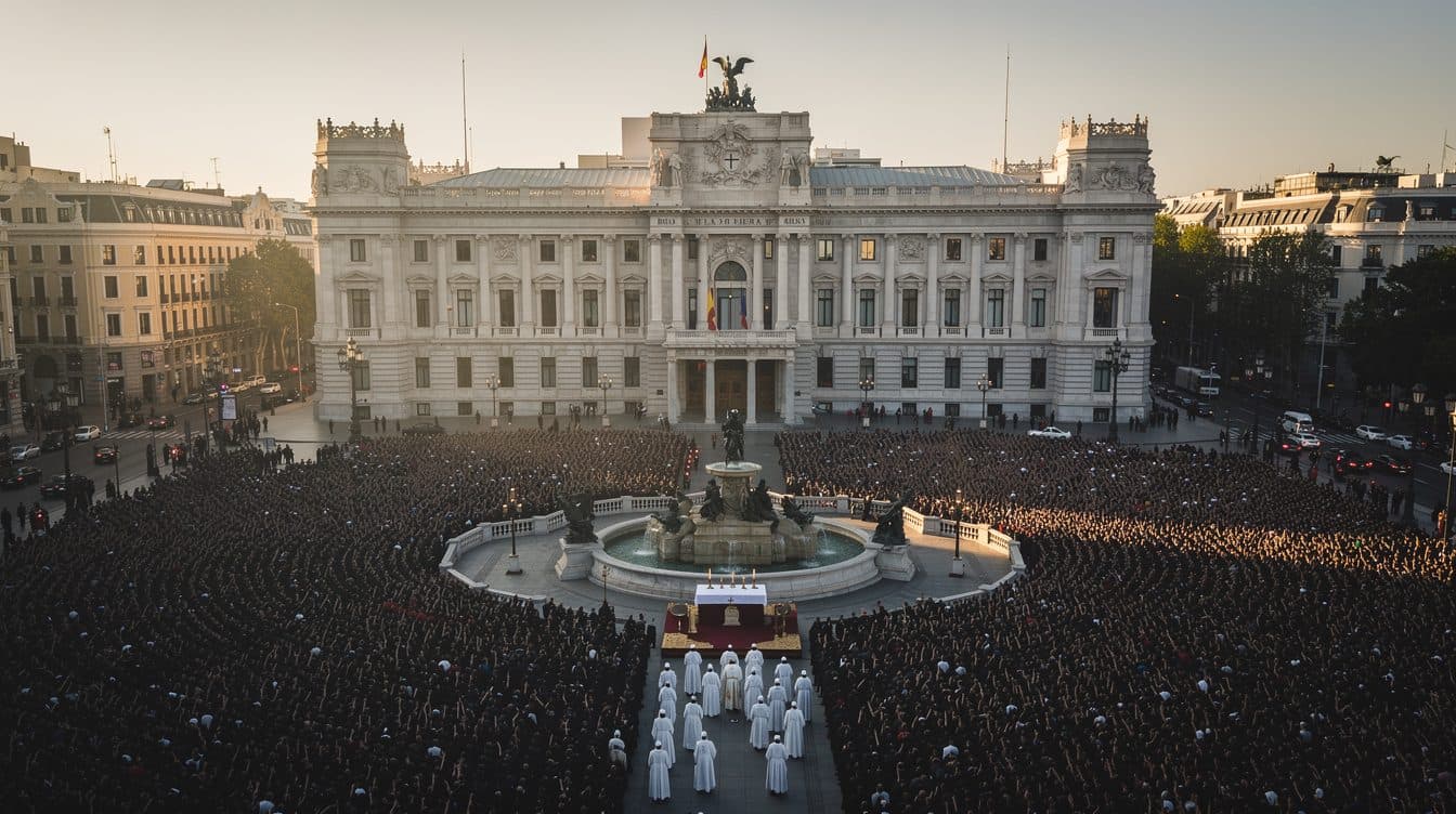 Papst Leo XIV. feiert Messe in Madrid – über 1,2 Millionen Gläubige auf der Plaza de Cibeles