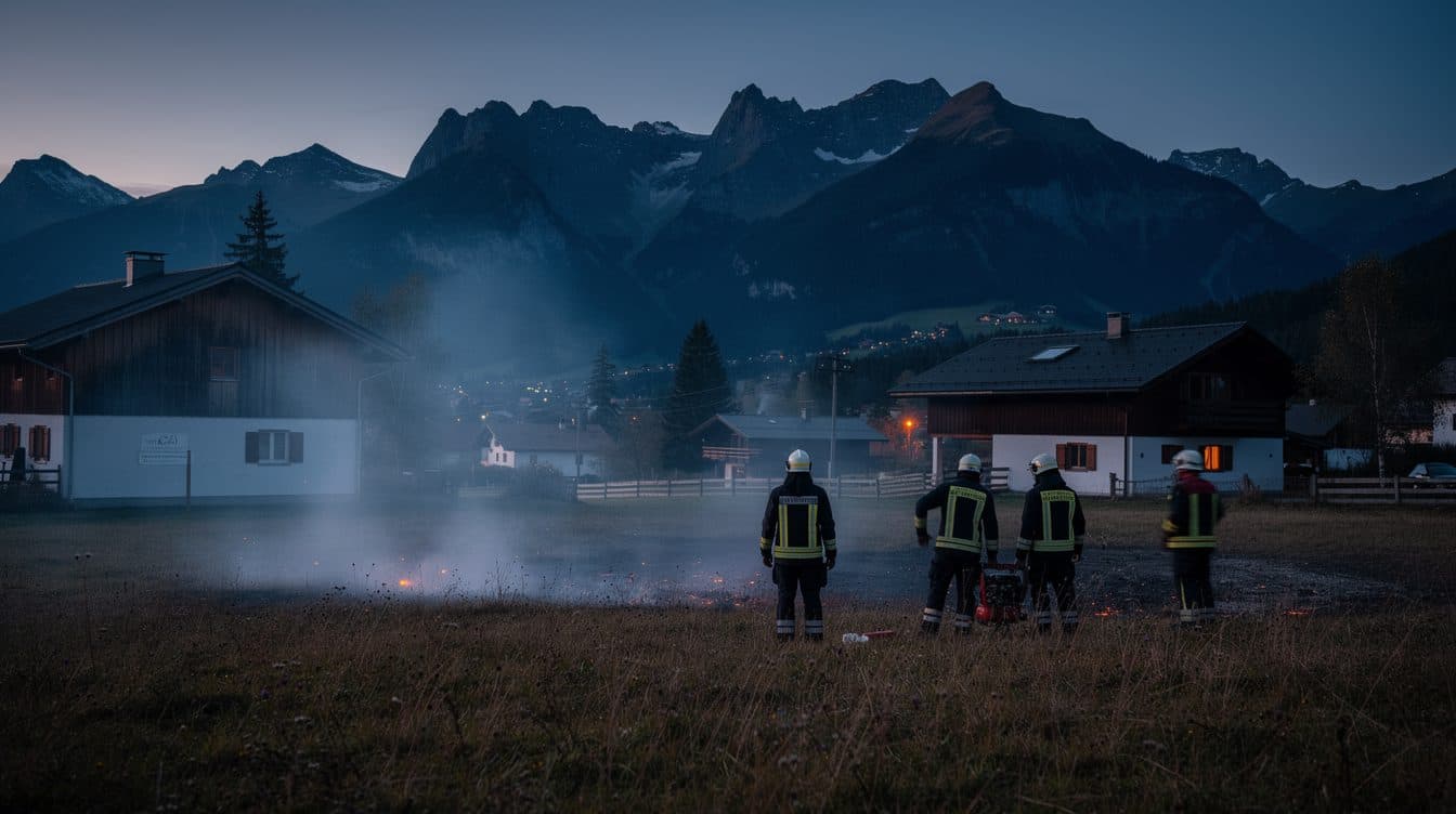 Wiesenbrand durch Brauchtumsfeuer in Tirol – Feuer kurz vor 5 Uhr ausgebrochen