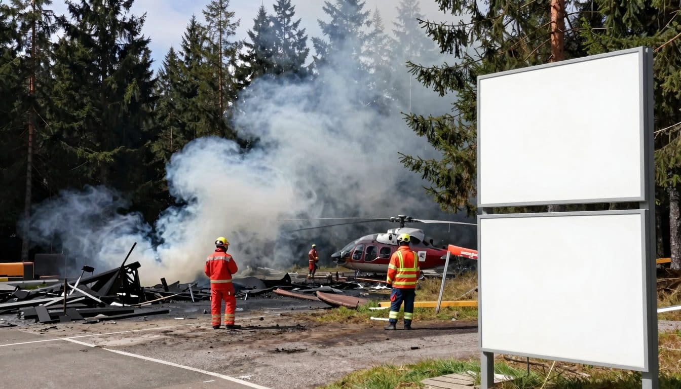Hubschrauber im Erzgebirge bei Sehmatal abgestürzt
