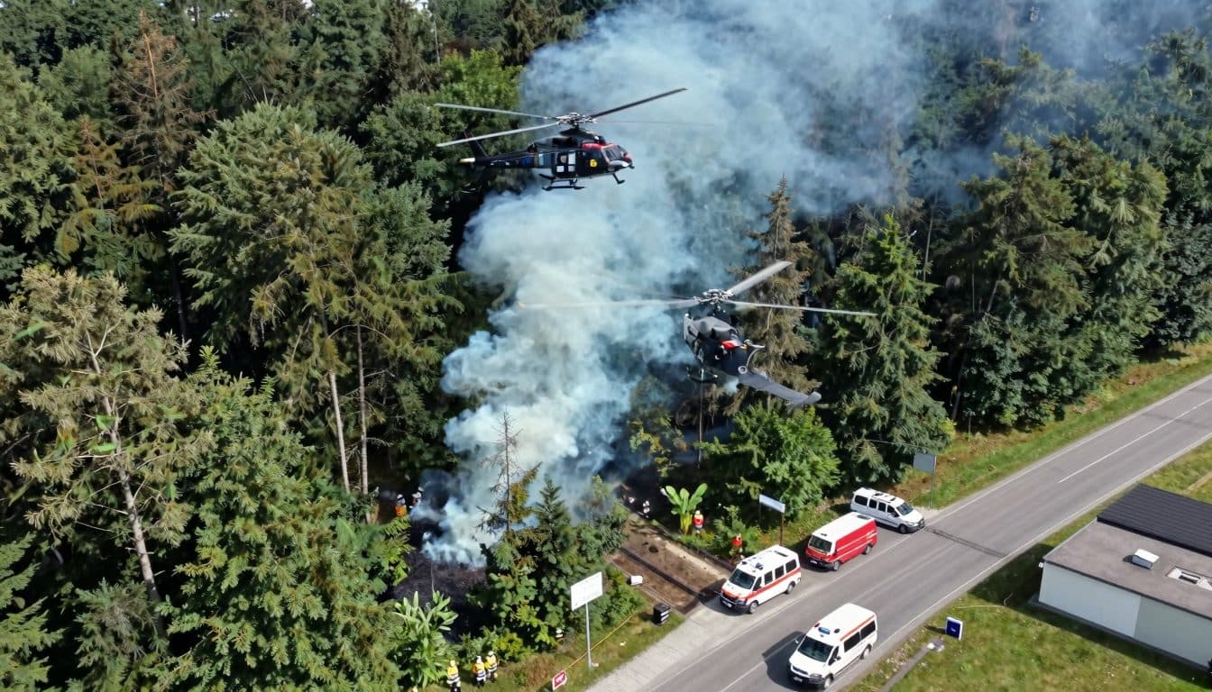Großbrand im Föhrenwald: Munitionsteile lösen wochenlange Löscharbeiten aus