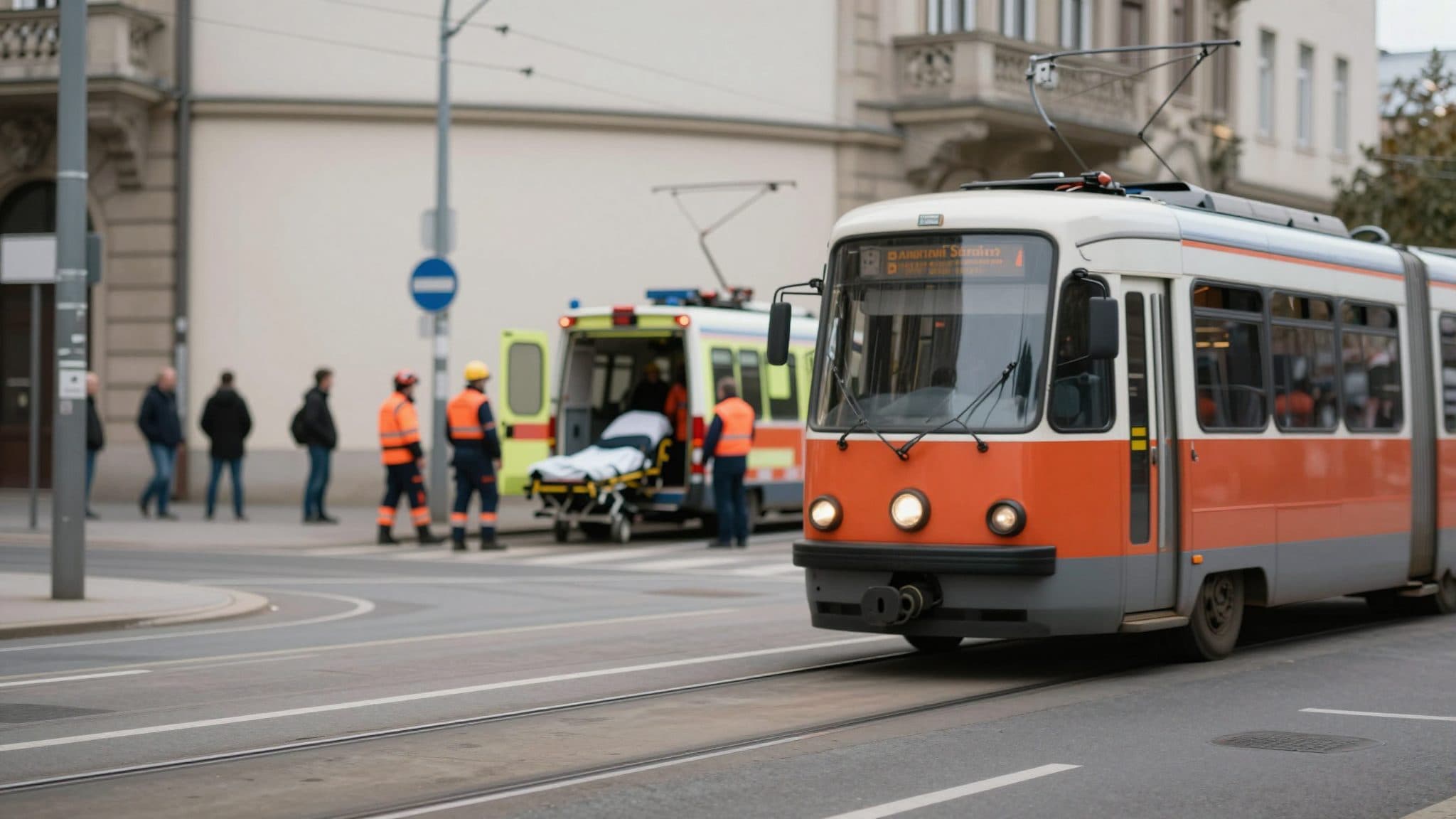 E-Bike-Fahrer in Wien-Hernals lebensgefährlich verletzt: Kollision mit Straßenbahn