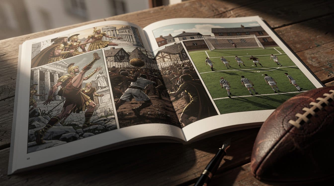 Neue Graphic Novel zeichnet die Geschichte des Fußballs von der Antike bis zur Moderne nach