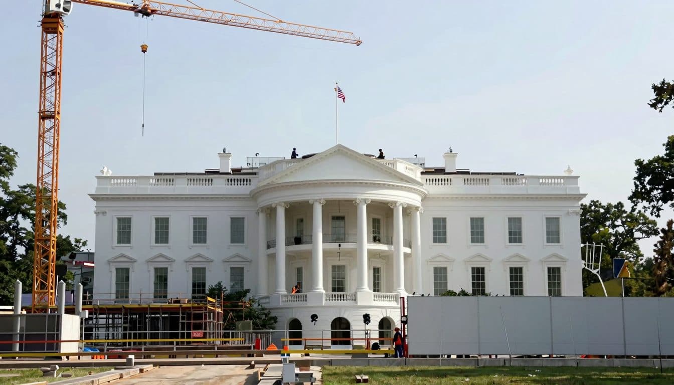 Trump stellt neuen Ballsaal des Weißen Hauses vor und betont Sicherheitsaspekte