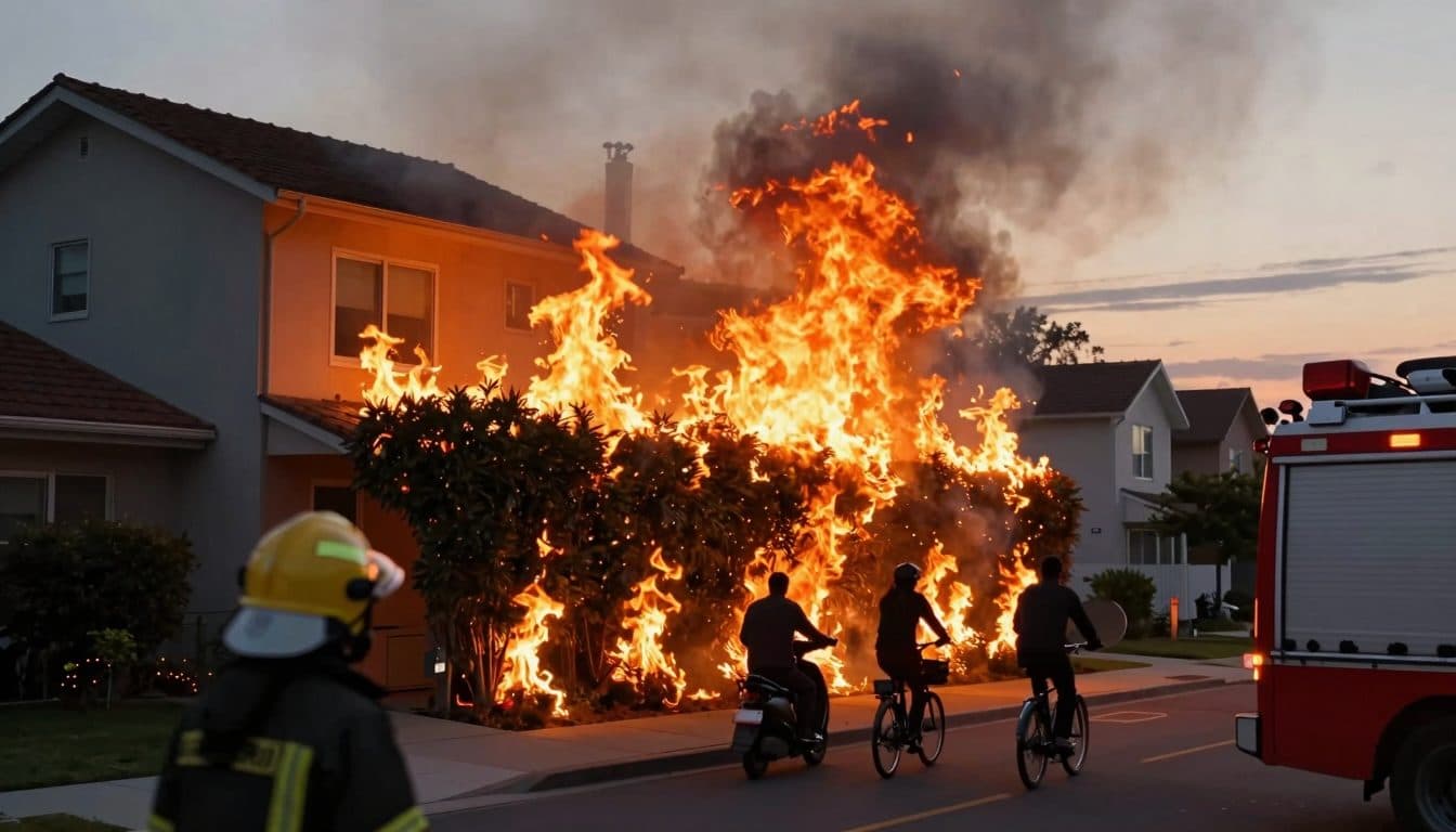 Zwölfjährige in Kufstein als Brandstifter ausgeforscht: Sieben Meter hohe Hecke stand in Vollbrand
