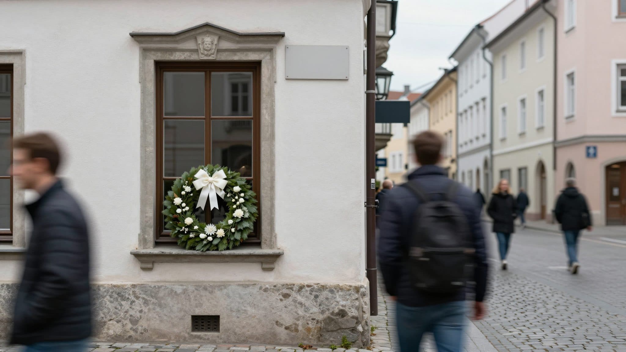 Prozess um Kranzniederlegung vor Hitlers Geburtshaus in Braunau liegt auf Eis