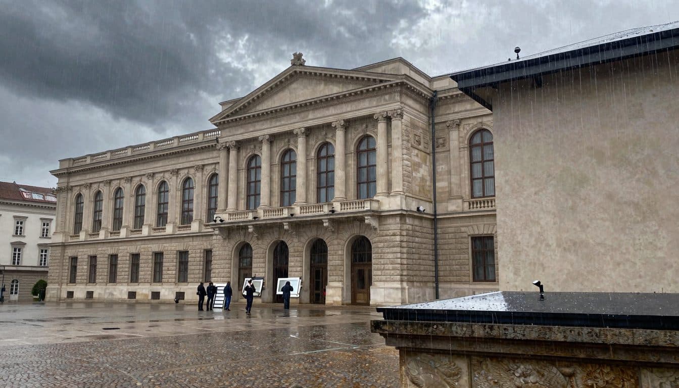 Starkregen in Wien: Albertina reagiert schnell auf Wassereintritt – keine Schäden an Kunstwerken
