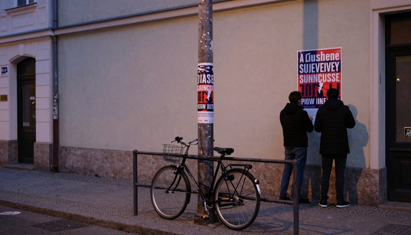 Wahlkampfhelfer in Berlin-Adlershof von Radfahrer angefahren und verletzt
