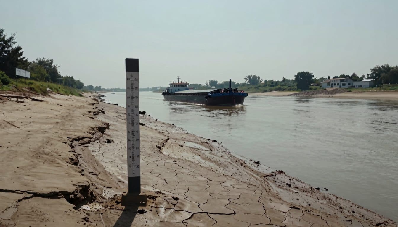 Niedrigwasser auf Rhein, Elbe und Donau: Binnenschifffahrt muss Ladung reduzieren