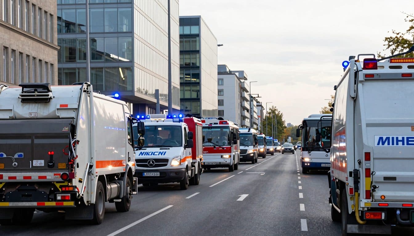 NRW-Kommunen fahren mit Blaulicht nach Berlin und fordern Soforthilfe