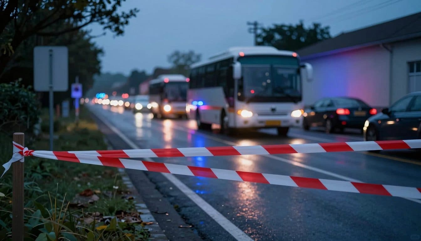 Schwerer Unfall mit Postbus und drei Autos im Bezirk Braunau am Inn