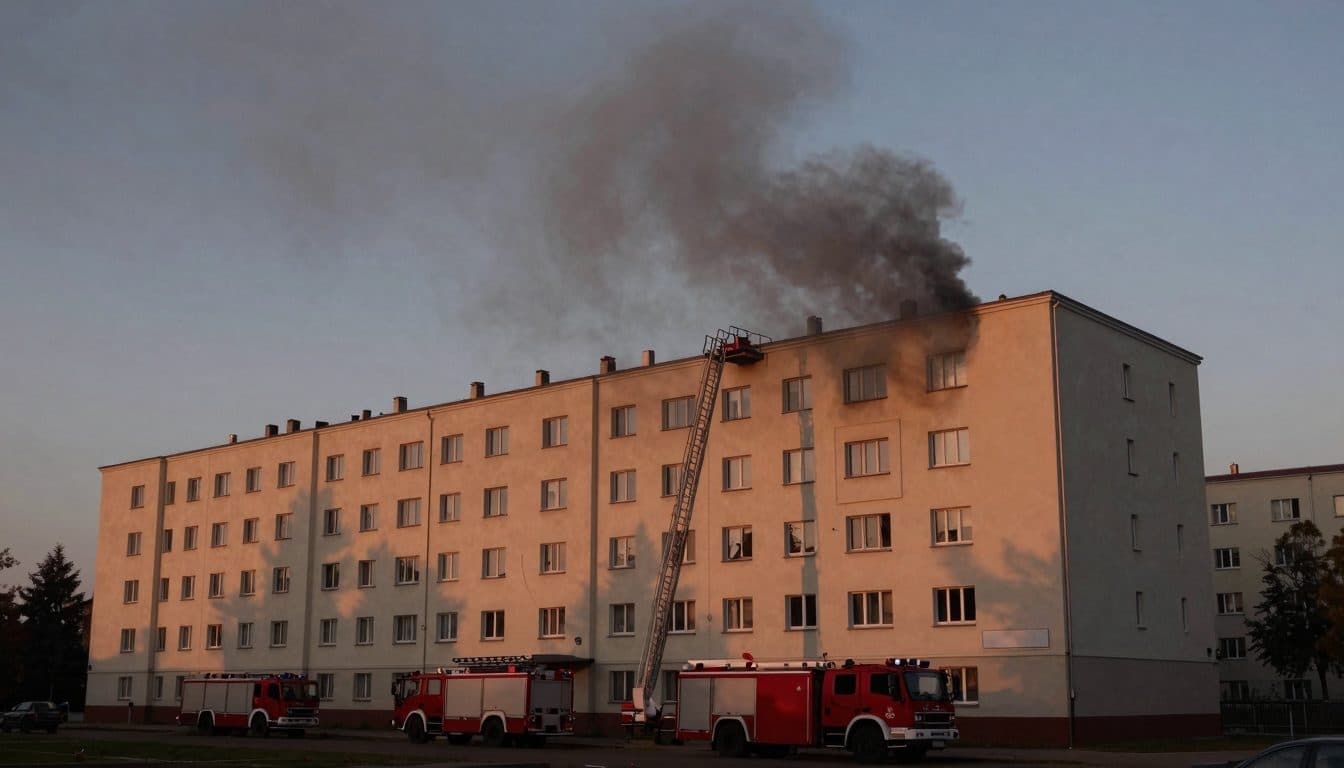 Zimmerbrand in Meidlinger Gemeindebau löst Großeinsatz der Wiener Berufsfeuerwehr aus